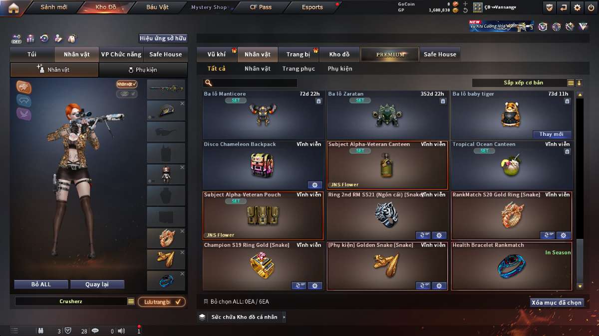 shop acc cf uy tin gia re